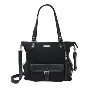 Lily Jade Meggan Black Canvas, leather and Silver